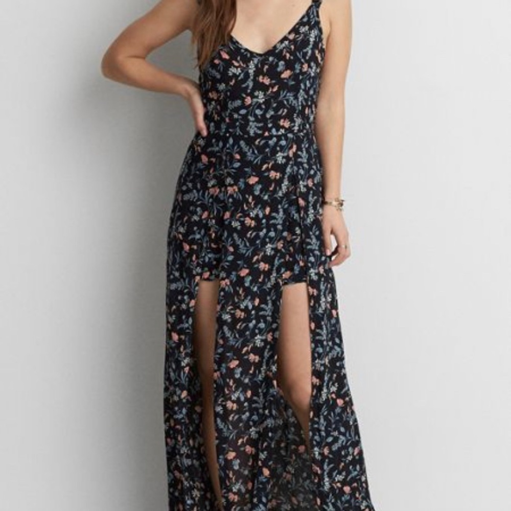 ✨adorable floral romper maxi✨